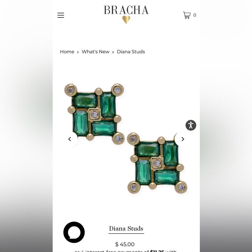 Bracha Diana Studs - Picture 5 of 5